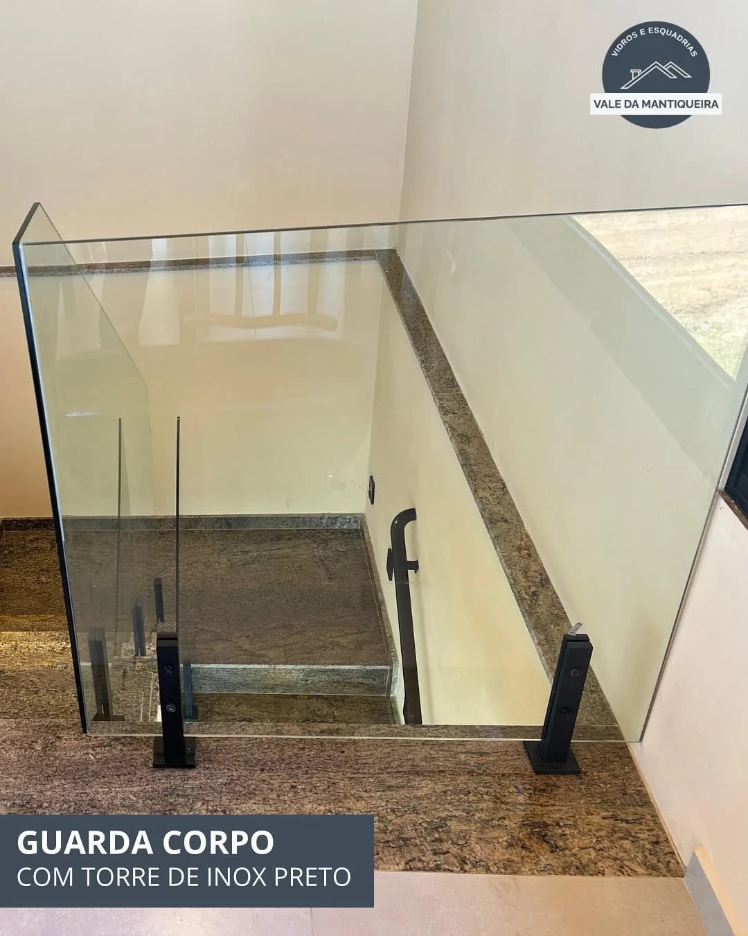 Guarda-corpo seguro com leveza visual